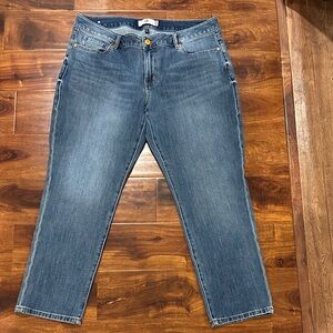 CAbi Women's Straight Leg Blue Jeans